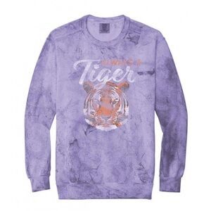 CLEMSON UNIVERSITY!! Sweatshirt with Tiger Graphic and reusable CLEMSON bag
